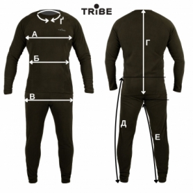 Термобілизна чоловіча Tribe Microfleece оливкова (T-KA-0015-olive) - Фото №4