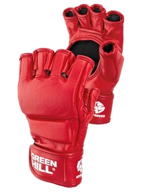 Перчатки для боевого самбо Green Hill FIAS красные (MMA-0027) - Фото №3