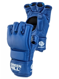 Перчатки для боевого самбо Green Hill FIAS синие (MMA-0027) - Фото №2