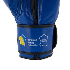 Перчатки боксерские с печатью ФБУ Green Hill Knock, синие (KBK-2105) - Фото №4