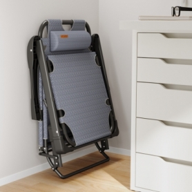 Розкладне крісло-шезлонг із подушкою WCG (FCB-S03PP) - Фото №2