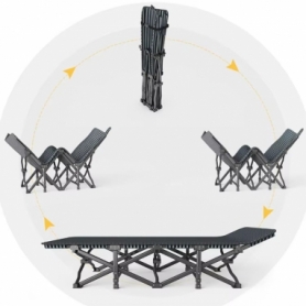 Розкладне ліжко (розкладачка) WCG з матрацом (CC-S01PM) - Фото №5