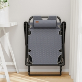 Розкладне крісло-шезлонг із подушкою WCG (FCB-S03PС) - Фото №5