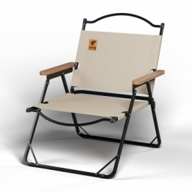 Стілець розкладний для кемпінгу WCG Chill Бежевий (CH-S03L)