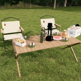 Стілець розкладний для кемпінгу WCG Chill Бежевий (CH-S03L) - Фото №8