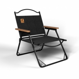 Стілець розкладний для кемпінгу WCG Chill Чорний (CH-S02L)