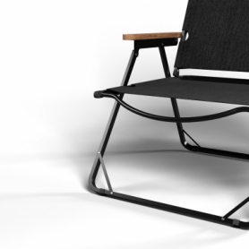 Стілець розкладний для кемпінгу WCG Chill Чорний (CH-S02L) - Фото №3