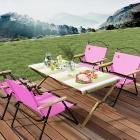 Стілець розкладний для кемпінгу WCG Chill Рожевий (CH-S17L) - Фото №3