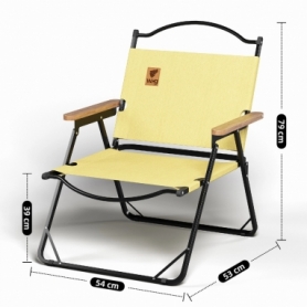 Стілець розкладний для кемпінгу WCG Chill Жовтий (CH-S23L) - Фото №2