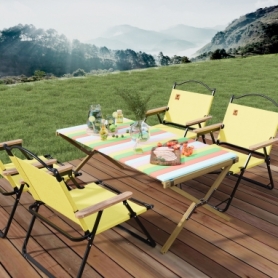 Стілець розкладний для кемпінгу WCG Chill Жовтий (CH-S23L) - Фото №3