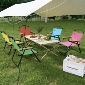 Стілець розкладний для кемпінгу WCG Chill Блакитний (CH-S24L) - Фото №3