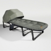 Розкладне ліжко-шезлонг (розкладачка) WCG з матрацом і сонцезахисним навісом (FB-S25)