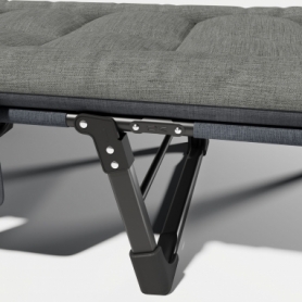 Розкладне ліжко-шезлонг (розкладачка) WCG з матрацом і сонцезахисним навісом (FB-S25) - Фото №7