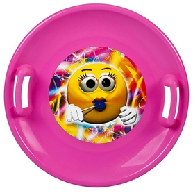 Санки-тарелка Kimet 60 см розовый