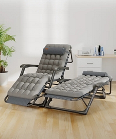 Розкладне крісло-шезлонг із подушкою WCG (FCB-S01PP) - Фото №5