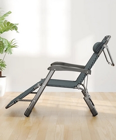 Розкладне крісло-шезлонг із подушкою WCG (FCB-S01PP) - Фото №7